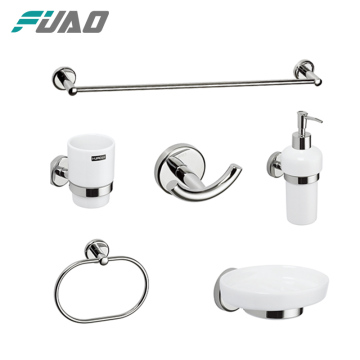 FUAO wall mounted bathroom accessory set