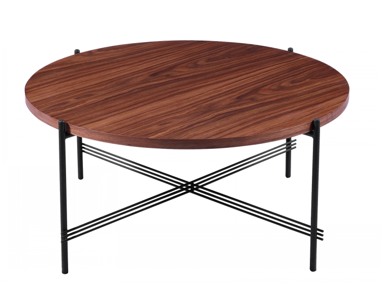 Large Classic Round Metalleg Woodtop Coffee Tea Tables1