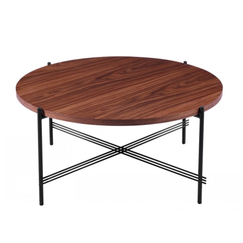 Large Classic Round MetalLeg WoodTop Coffee Tea Tables