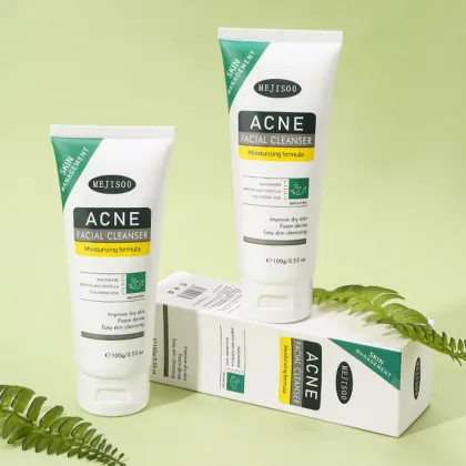 Gently Deeply Cleansing Acne-Removing Facial Cleanser with Hyaluronic Acid and Niacinamide