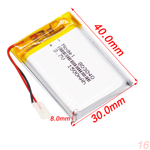 3.7v 1000mah1500mah 803040 Lithium Polymer Battery