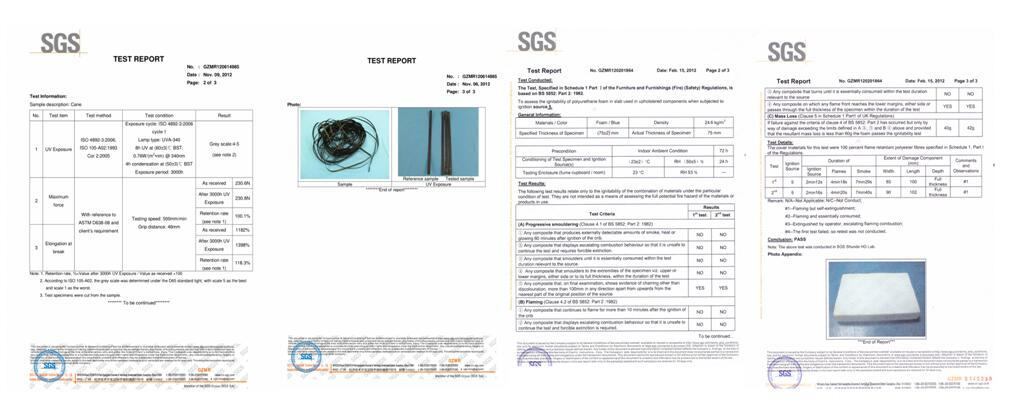 Aluminium Sun Umbrella certificate