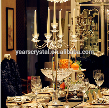 Exquisite Wedding Crystal glass Candle Holder