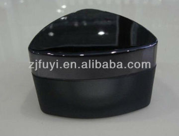 Triangle-shaped Plastic Cosmetic Jar, Eye Cream Container with ABS Screw Lid