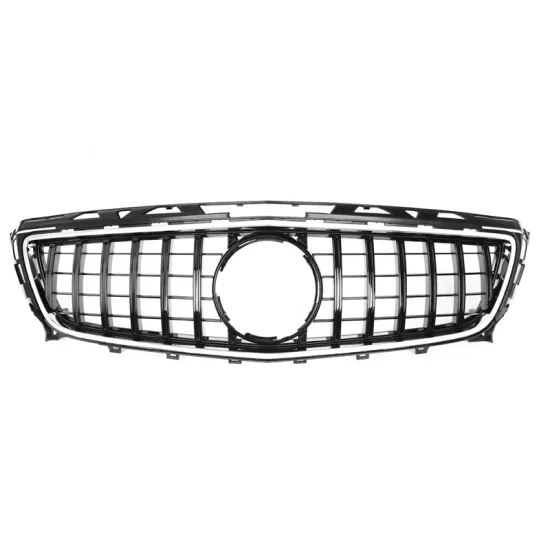 Glossy Black Front Grille for Mercedes-Benz CLS W218 11-14 GT GTR Style