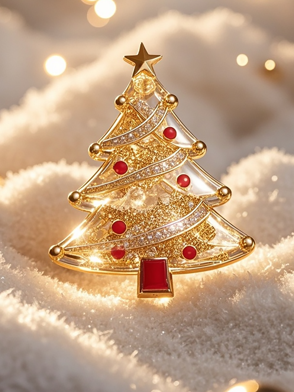 Plexiglass Christmas Tree Badge