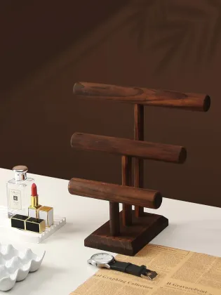 Customizable Wooden Vintage Jewelry Box for Neck Earrings