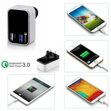 2 port qualcomm quick charge 2.0 / 3.0, 23W Qualcomm Quick Charge 3.0 Charger KC charger