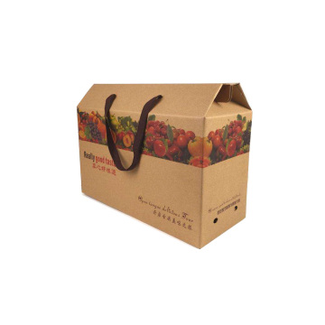 Cardboard Fruit and Vegetable Packaging Box with Handle