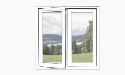 French Vinyl Casement House PVC Windows for House