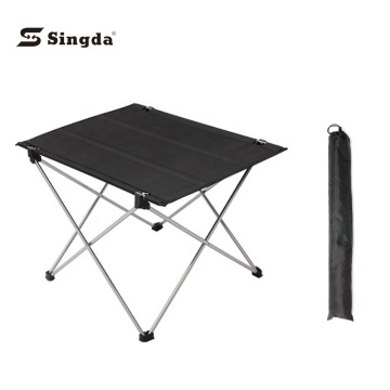 Tragbarer Klappcamping -Picknicktisch mit Oxford -Stofftop und Aluminiumrahmen