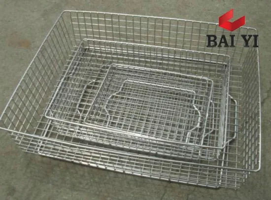 Wire Mesh Basket, Rectangle Stainless Steel Basket