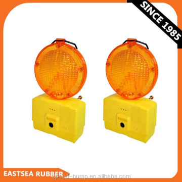 6 LED Flashing Battery Operated Traffic Warning Lights: Yellow or Red