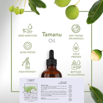Natural Organic Cold Pressed Tamanu Oil - Calms Irritated Skin - Moisturizing Dry Scaly Skin