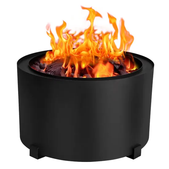 Smokeless Outdoor Garden Bonfire: BBQ Grill Table, Metal Fire Bowl, and Barbecue Grills Fire Pit