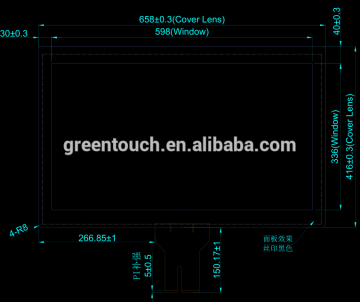 27" Projected capacitive touch screen overlay kit /capacitive touch g+g screen