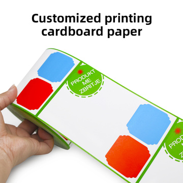 Custom Printing Thermal Cardboard Paper For supermarket