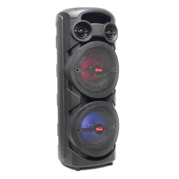 Portable Amplified Speaker with 8" Module, Professional Sound Equipment for Events with LED Colorful Flashes