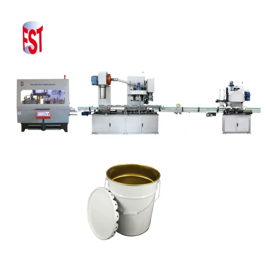Automatic Open Top Barrel Making Machines for 10-20 Liter Metal Buckets