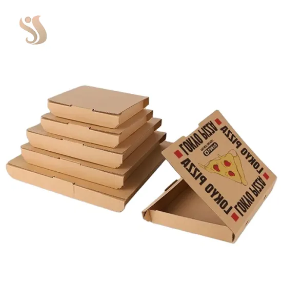 Take Away Black Custom Print Pizza Boxes fast Food Pizza Packaging Box 12inch.