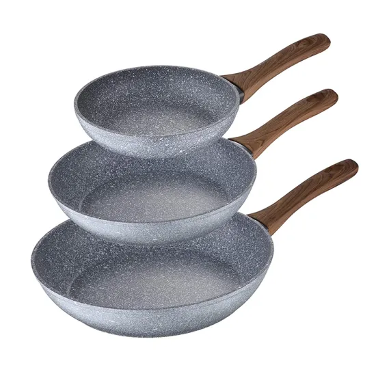 Induction Compatible Aluminum Non-Stick Fry Pan with Detachable Handle