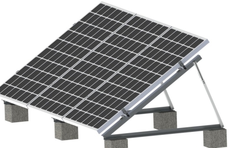 Lutningsvinkeljusterbart solpanelmonteringssystem