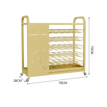 Modern contracted iron art umbrella frame