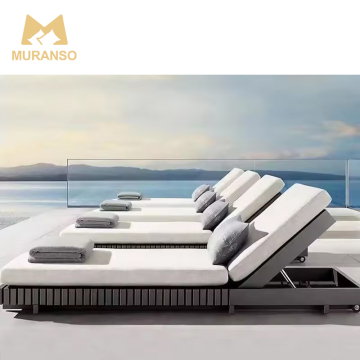 Aluminum Sun Loungers for Beach and Hotels