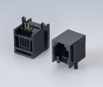 Modular Jack 6P4CS 90 Angle RJ11 Connector