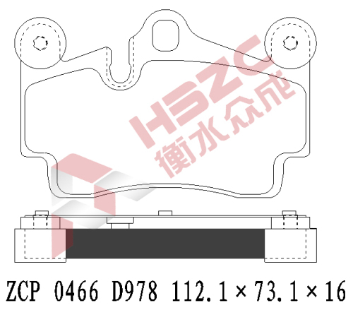 FMSI D978 CERAMIC BRAKE PAD for VW