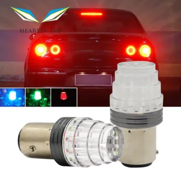 Bullet Shape Car LED Foglamp & Brake Light BA15D/1157 BA15S/1156 RGB Strobe Flashing Signal Light
