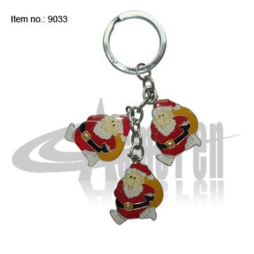 Santa Claus style Key Ring Pen Ornament for gift set