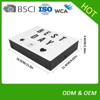 ABS Acrylic LED Lighting USB Cinematic Light Box Cinema Light Box with Letters Light Box