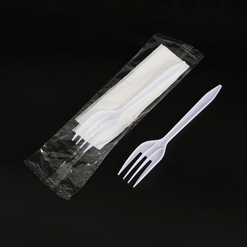 Disposable Plastic Cutlery Sets with Napkin