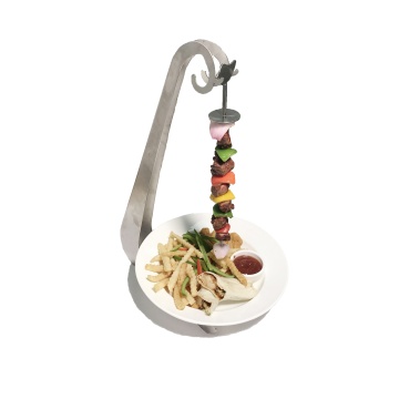 Stainless Steel BBQ Skewer Stand for Nando's Chicken or Espetada