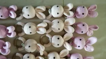 Natural Knitting Wood Teething Beads DIY wooden crochet beads teether for making rattle teething or nursing necklace pacifier