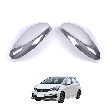 2021 HONDA FIT JAZZ REARVIEW MIRROR COVER - ABS คาร์บอนไฟเบอร์โครเมี่ยมอุปกรณ์ตกแต่ง OEM OEM