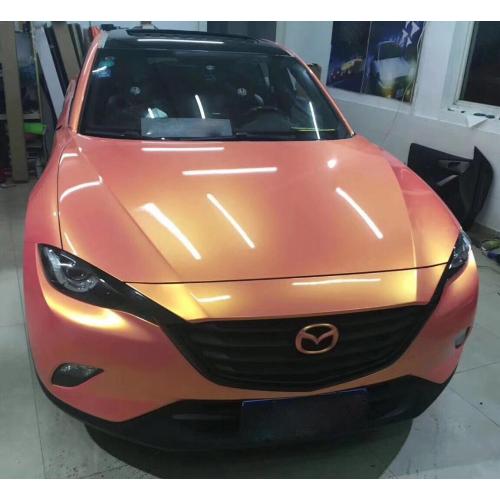 Coral Orange Color Shifting Vinyl Wrap