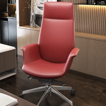 Modern High Back Office Chair President Leather Chair