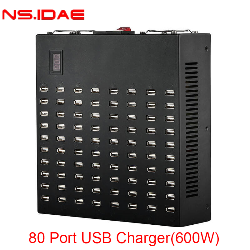 80 ports USB Charger 600W haute puissance