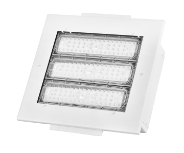 IP65 อลูมิเนียมปิดท้ายหลังคาไฟ LED 100W สำหรับสถานีบริการน้ำมัน