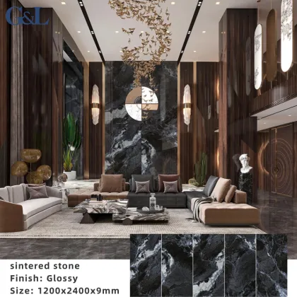 Competitive Price 120x240cm Sintered Stone Slab - 9mm Polished Bathroom Wall and Floor Tiles