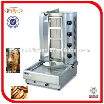 Stainless steel 4-burner gas kebab machine GB-950 0086-13632272289