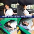 Cubierta de algodón con almohada curva de bolso portátil