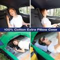 Cotton Cover With Carry Portable Bag Curved Pillow