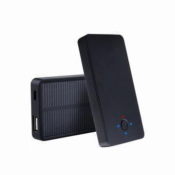 Solar Battery Charger, 2,500mAh with Mini Portable Design