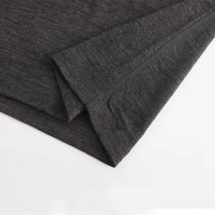 High Quality Custom LOGO Men's Merino Wool Crew Neck Base Layer Top - WOOLOVE Underwear
