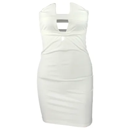 New Sleeveless MiNi Solid Sexy Backless Bodycon Dress