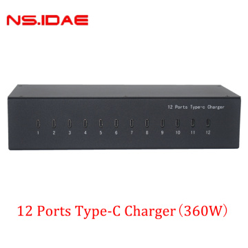 12 พอร์ต Type-C Charger 360W