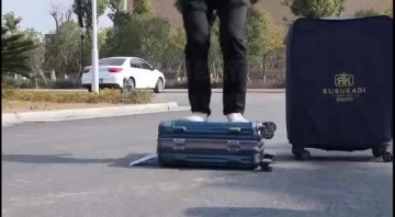 2019 New design Durable Aluminum Frame Luggage Trolley Bags For Men